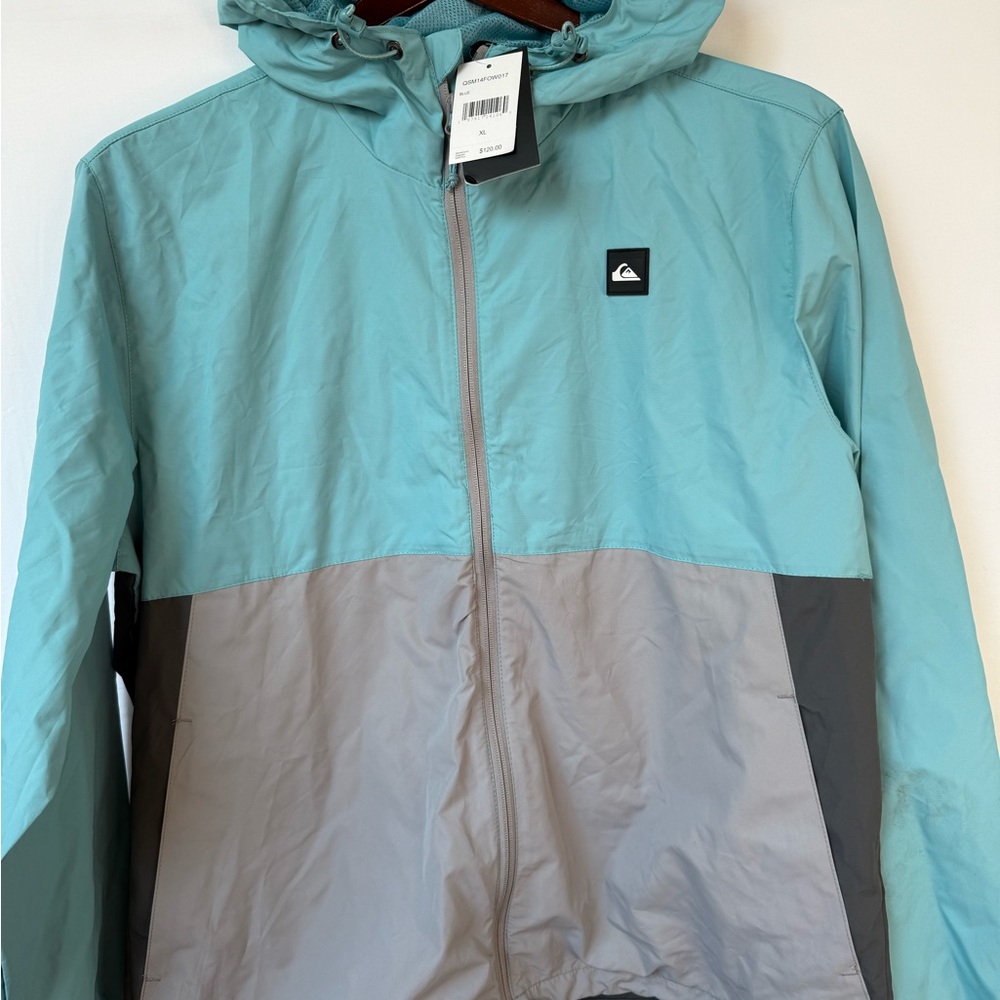 Quiksilver Blue and Gray Jacket